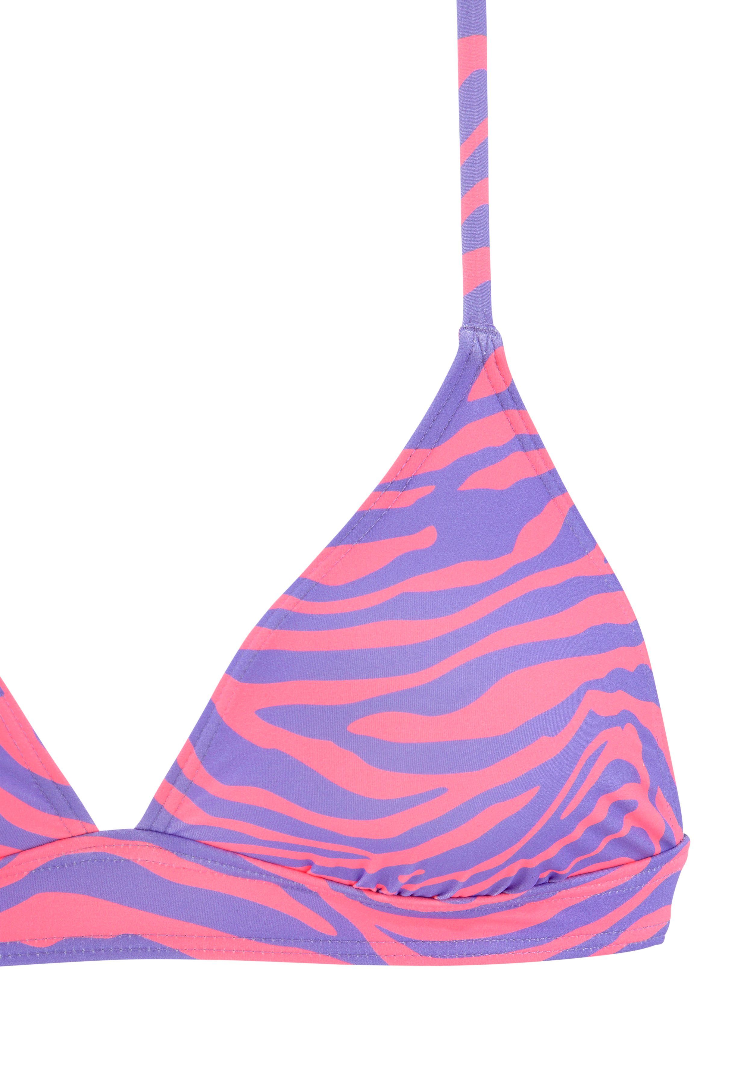 Venice Beach Triangel-Bikini-Top Fjella, in zweifarbiger Animal-Optik – Bild 3 von 5