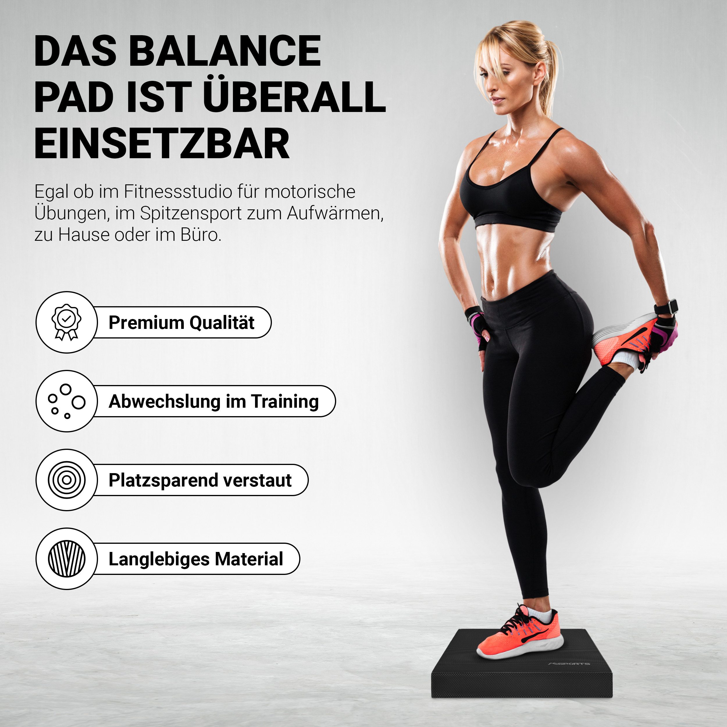 MSports® Stabilisations-Therapiegerät Balance Pad - Professional -