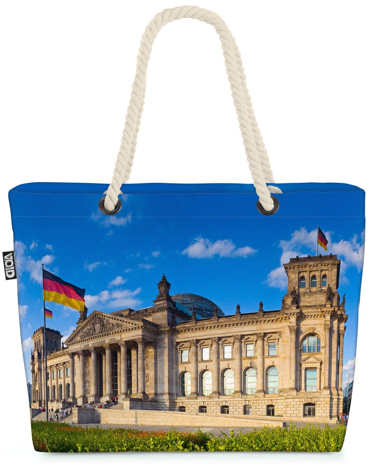 Haupts Berlin Deutschland (1-tlg), Merkel Reichstag Reichstag Scholz Bundestag VOID Strandtasche