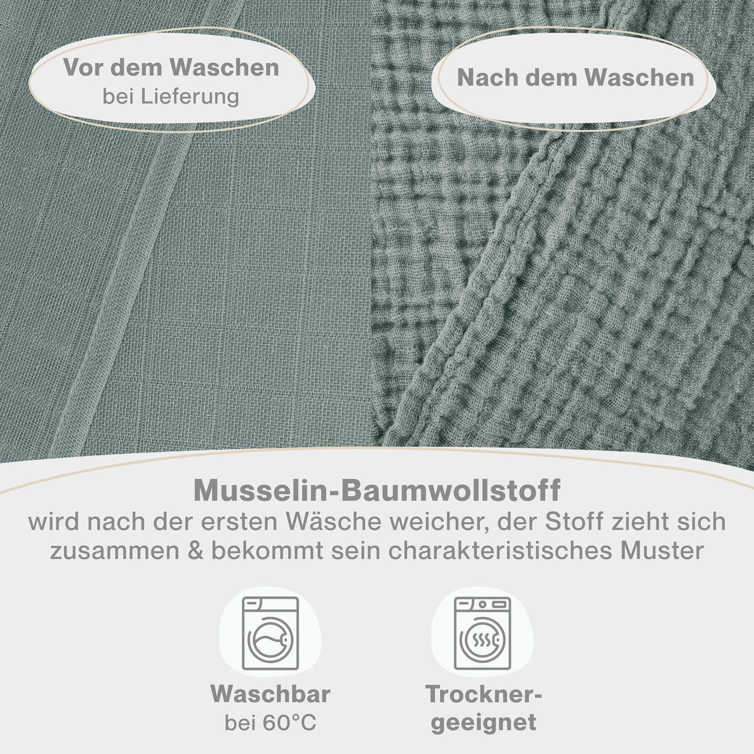 Laleni Spucktuch Spucktücher Baby aus Reiner Baumwolle in 70x70, (5-tlg), OEKO-TEX Zertifizierte Mulltücher