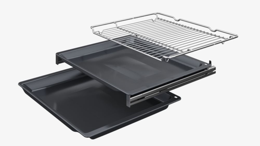 NEFF Einbaubackofen N 90 B69CS7KY0, Einbau-Backofen, 60 x 60 cm, DEEP BLACK, EEK: A+, Pyrolyse-Selbstreinigung, Slide & Hide