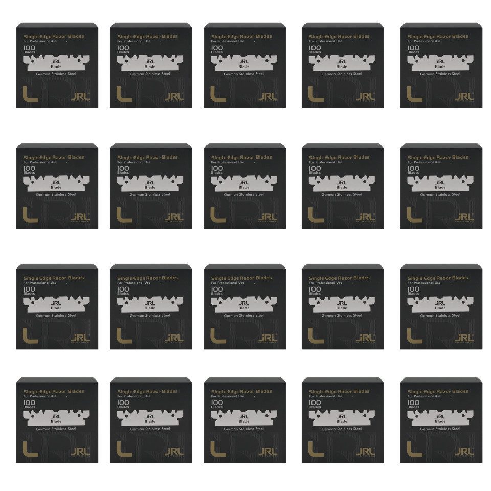 JRL Rasierklingen JRL Single Edge Rasierklingen, 100-teiliges Set (100 einzeln verpackte Single Edge Klingen), Extrem scharf, langlebig für den professionellen Einsatz