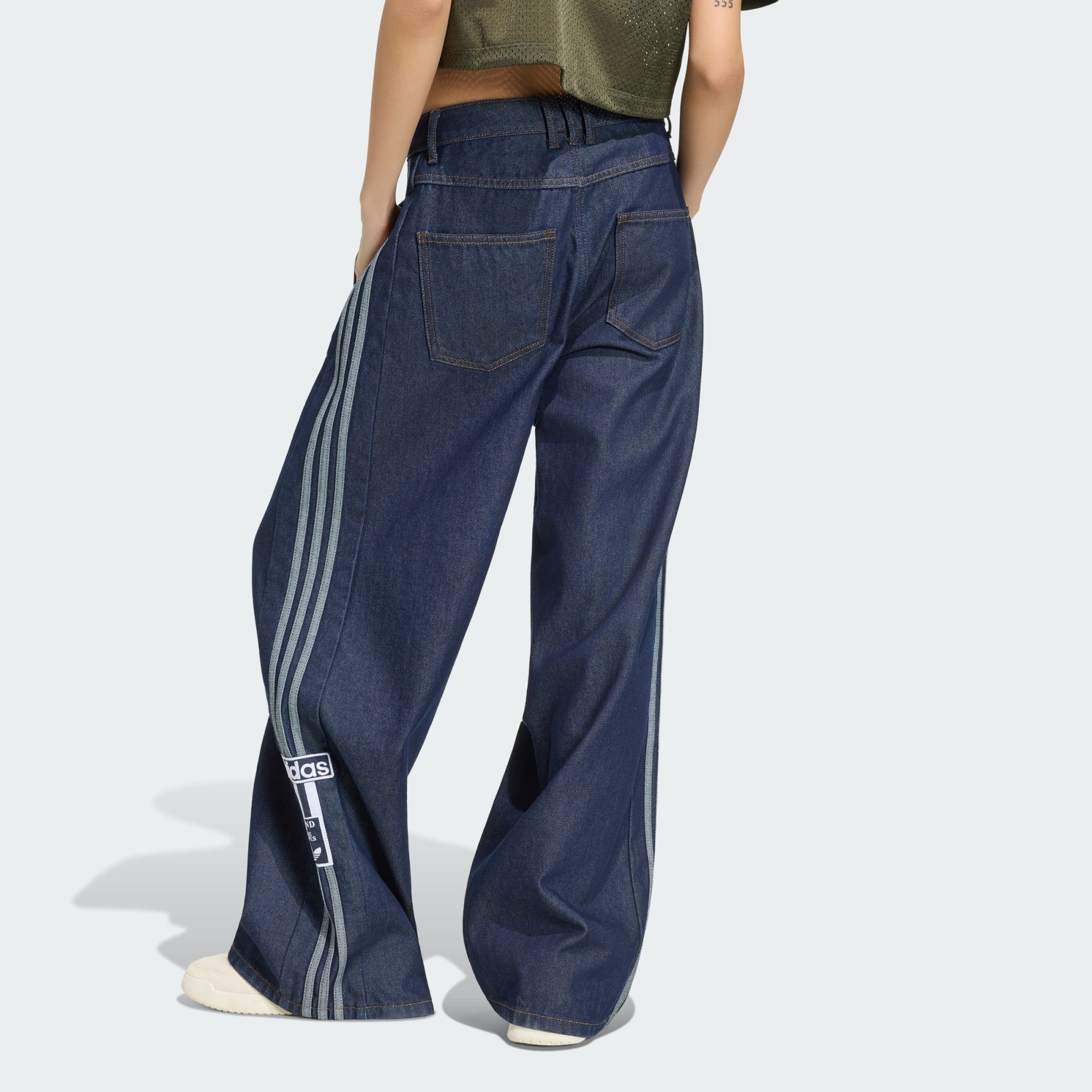 adidas Originals Loose-fit-Jeans ADIBREAK JEANS, WEITES BEIN, MITTELHOHER BUND (1-tlg)