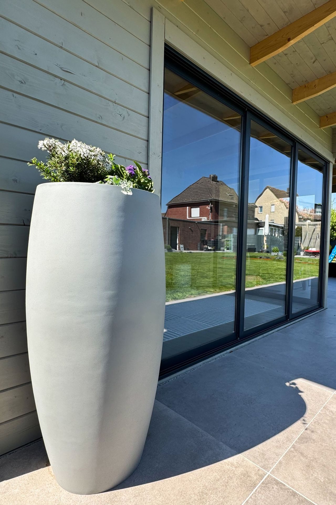 VIVANNO Pflanzkübel Fiberglas OPUS Rund - günstig online kaufen