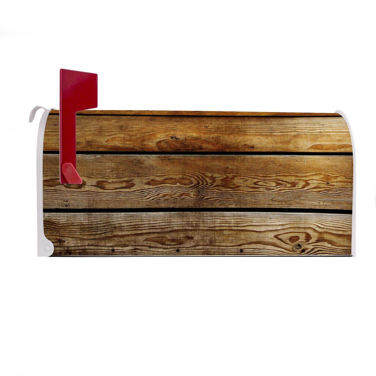 Briefkasten, Holzbretter x banjado 51 (Amerikanischer 22 x Briefkasten Mailbox Mississippi Amerikanischer aus cm original weiß USA), 17