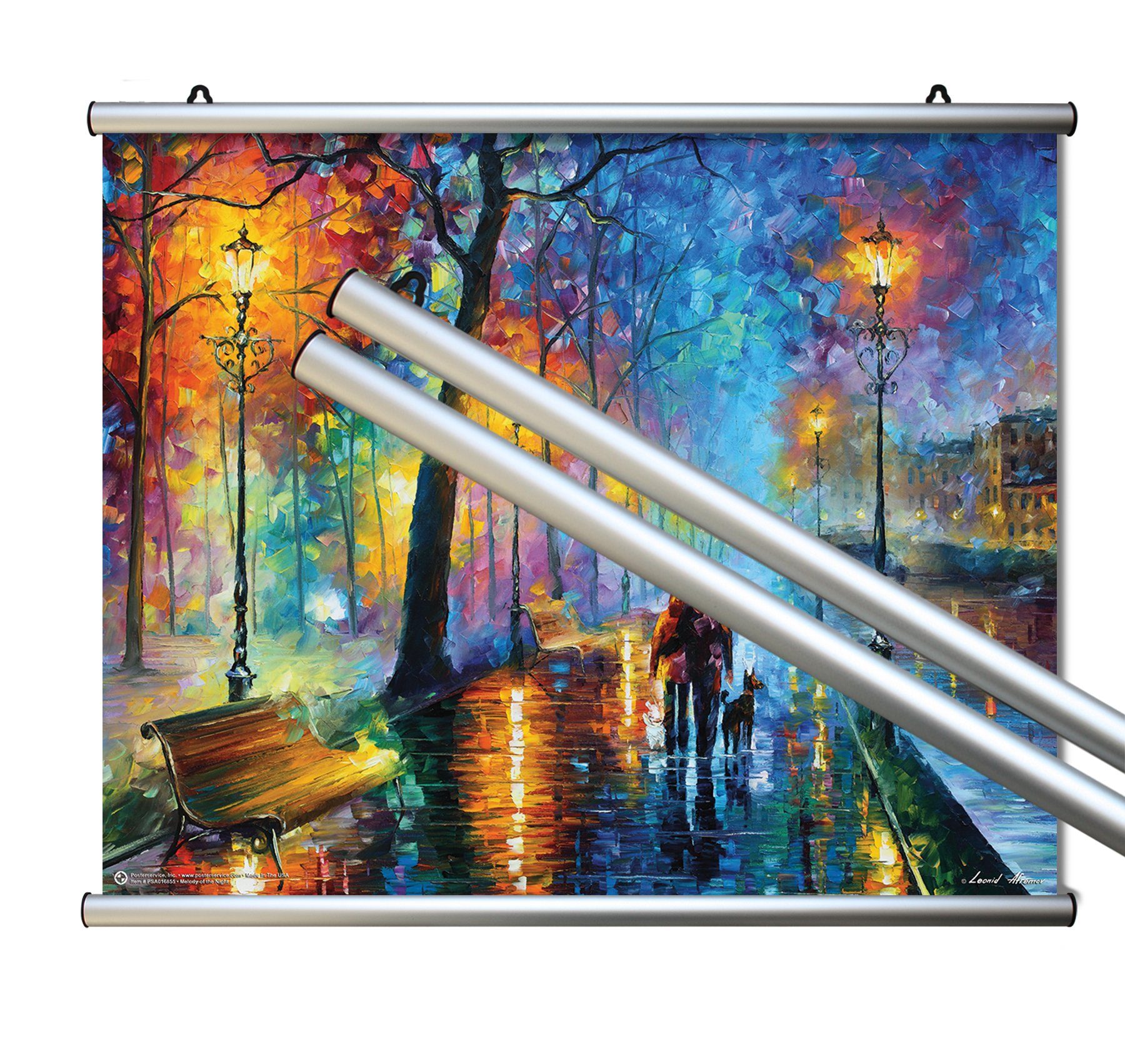 Close Up Bilderleiste Aluminium Klemmschiene Posterleiste 50 cm (Paar)
