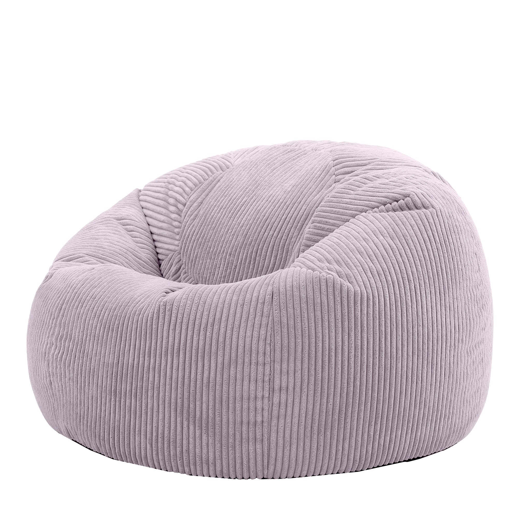 icon Sitzsack Sitzsack Erwachsene aus Cord flauschig „Kingston“, 85x50cm, M günstig online kaufen