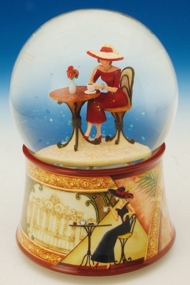 Musicboxworld Spieluhr Glitzerkugel Kaffeehaus günstig online kaufen