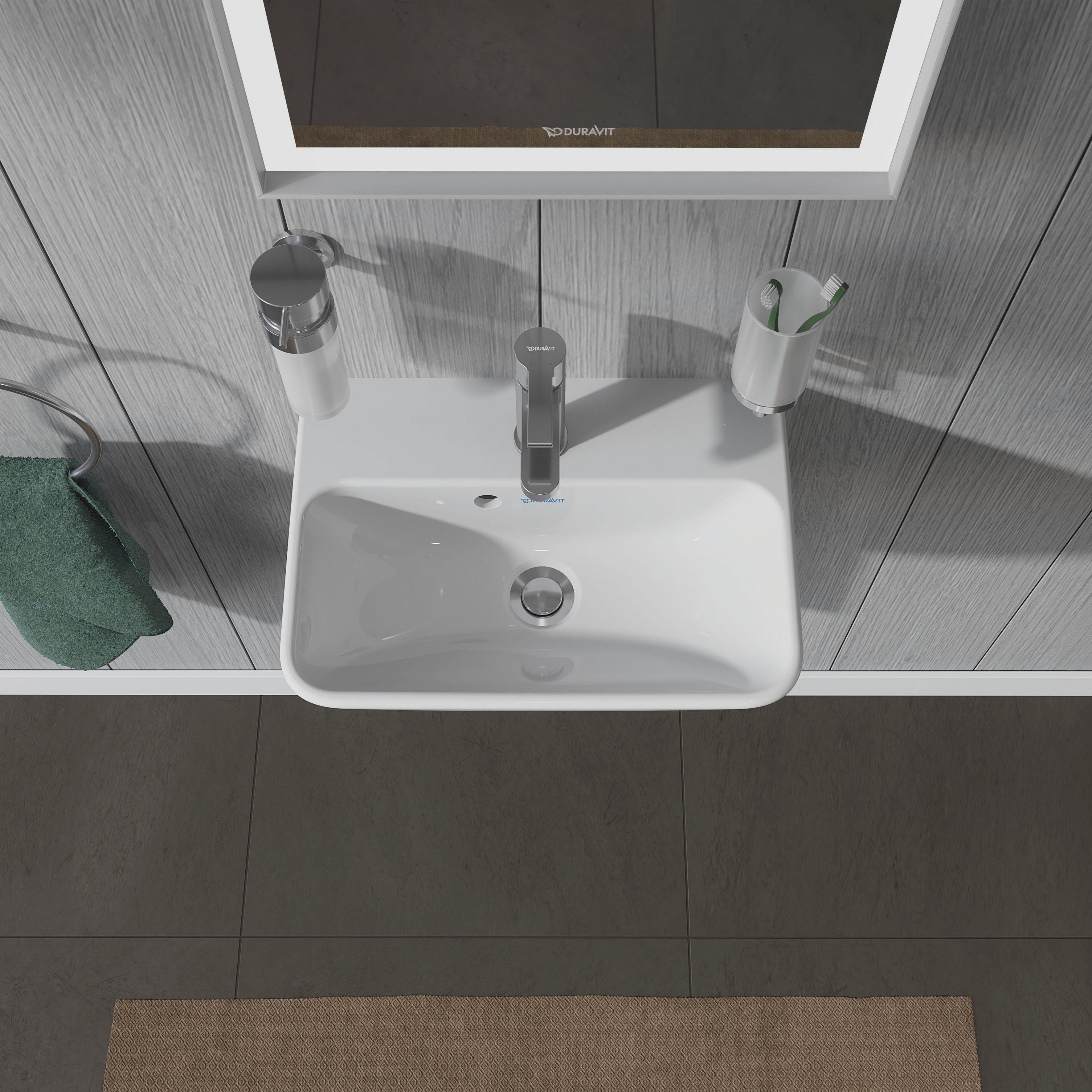 10,1 mit cm, Größe und AquaControl Duravit Chrom S B.2 Ausladung AirPlus, Waschtischarmatur Waschtischmischer,