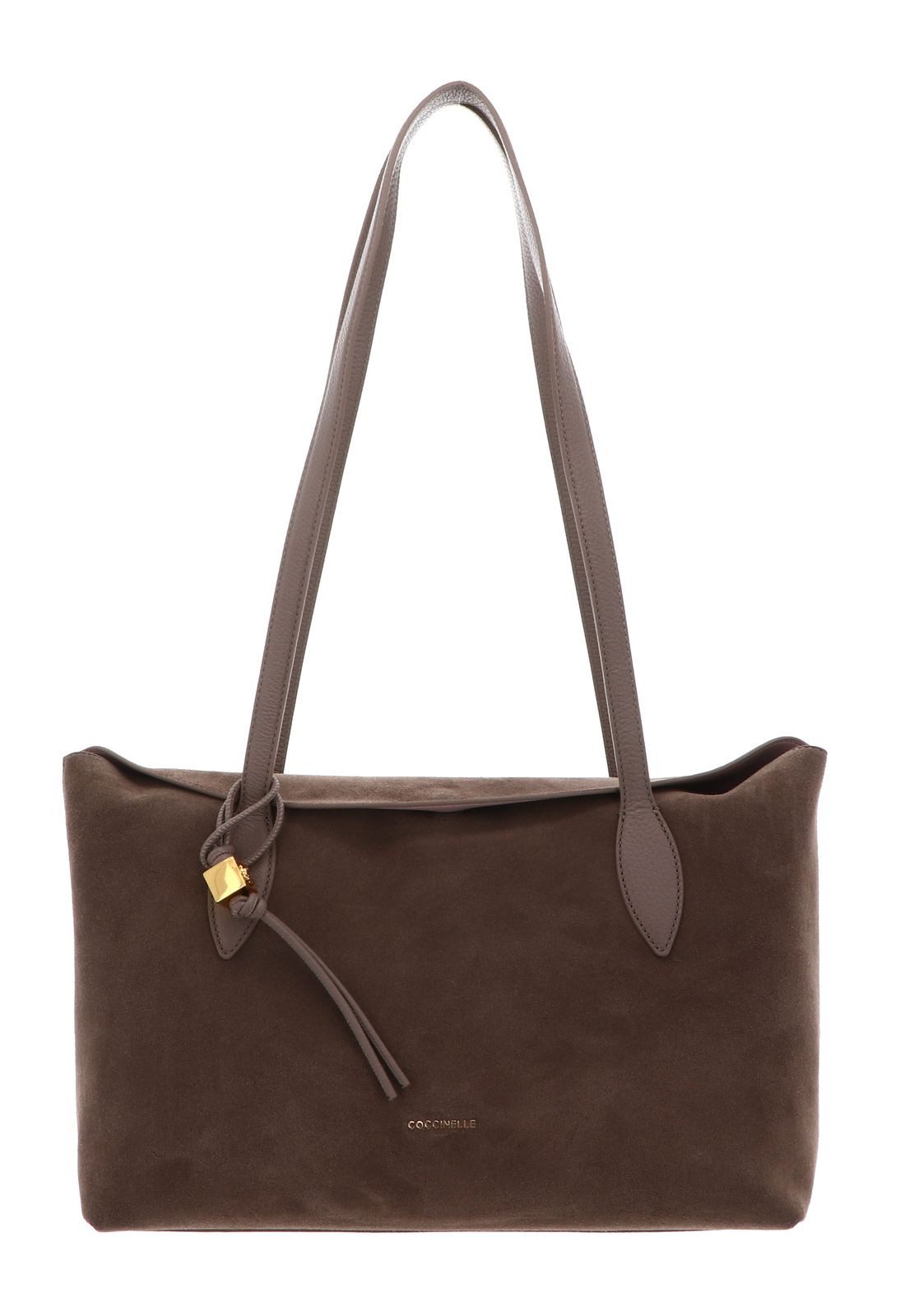 COCCINELLE Schultertasche Handbag Suede Le. / Grained Le., aus echtem Rindsleder