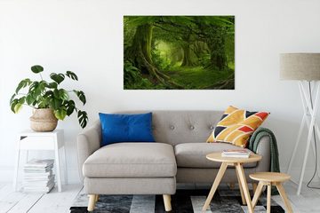 Pixxprint Leinwandbild Dschungel im Regenwald, Dschungel im Regenwald (1 St), Leinwandbild fertig bespannt, inkl. Zackenaufhänger