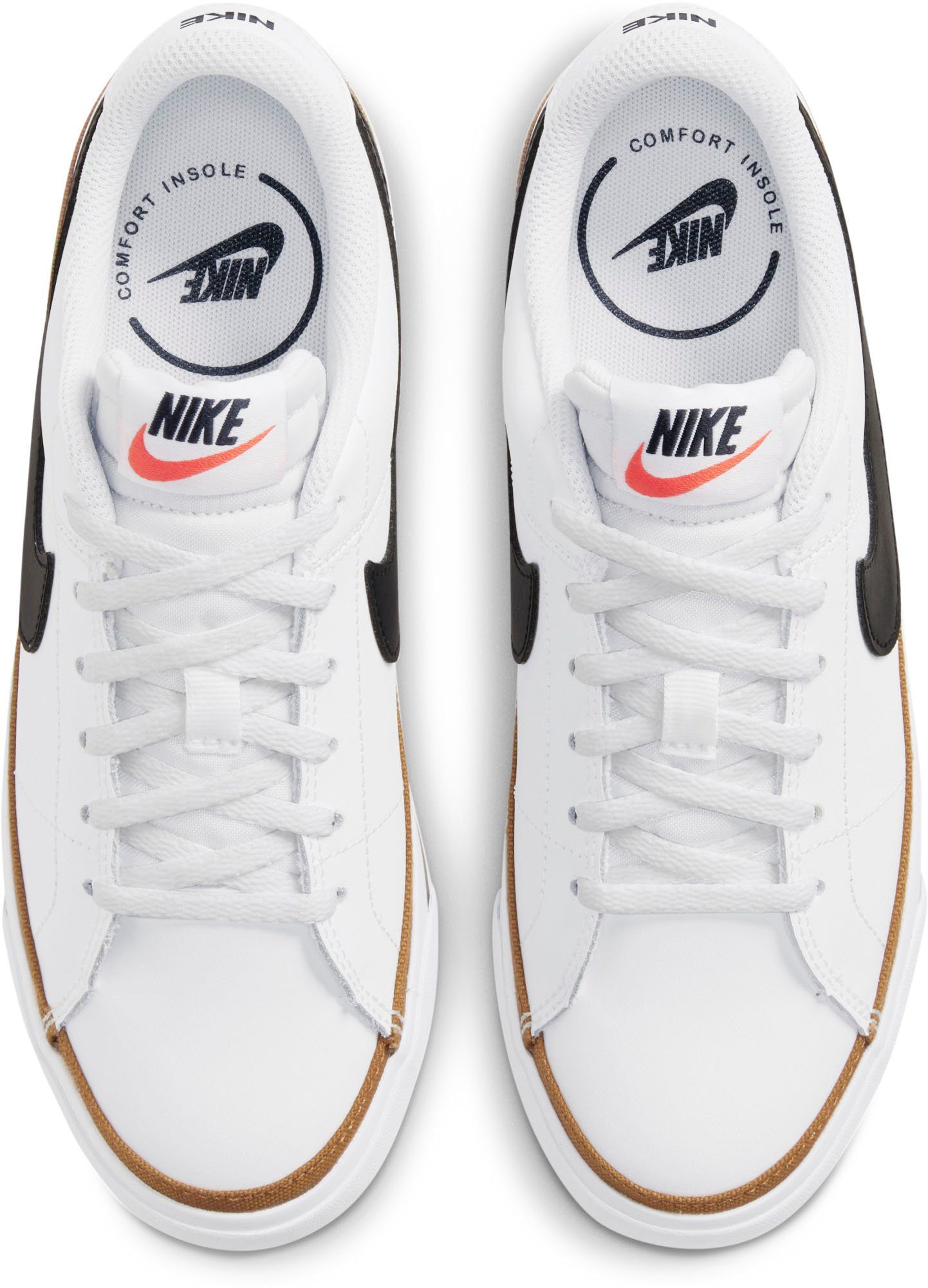 Nike Sportswear COURT schwarz LEGACY Sneaker (GS) weiß