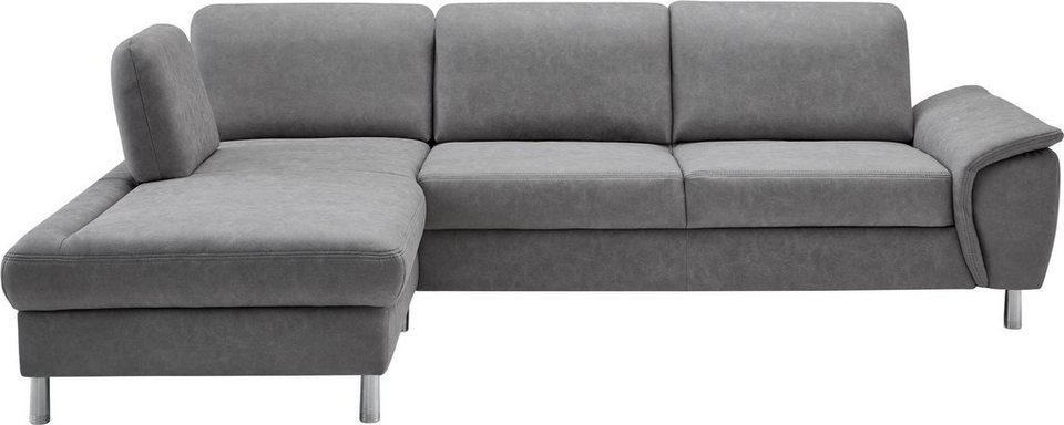 CALIZZA INTERIORS Ecksofa Jade, Kopfteilverstellung, Sitztiefenverstellung,  wahlweise mit Bettfunktion