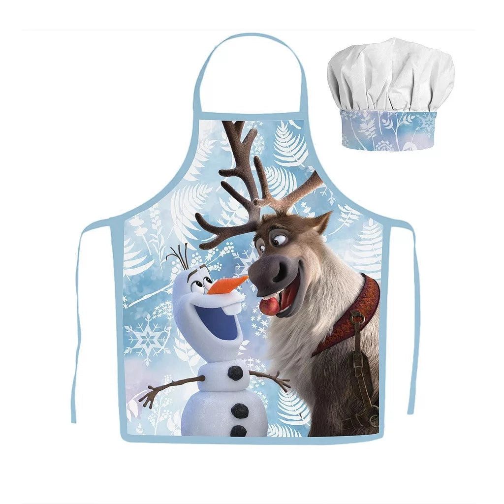 Disney Kochschürze Frozen Olaf Türkis Kochschürze Kindergarten Eiskönigin Schule Backset