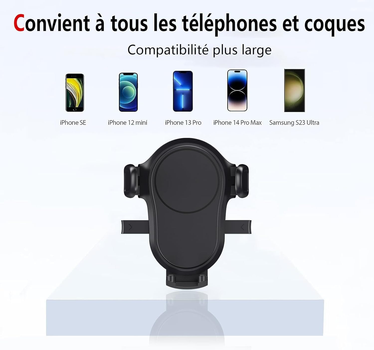 SURFOU Smartphone-Halterung Handyhalterung Auto Saugnapf 360°Drehbarer Handyhalter Auto, (Passend für Alle 4,7-6,7 Zoll Mobiltelefone)