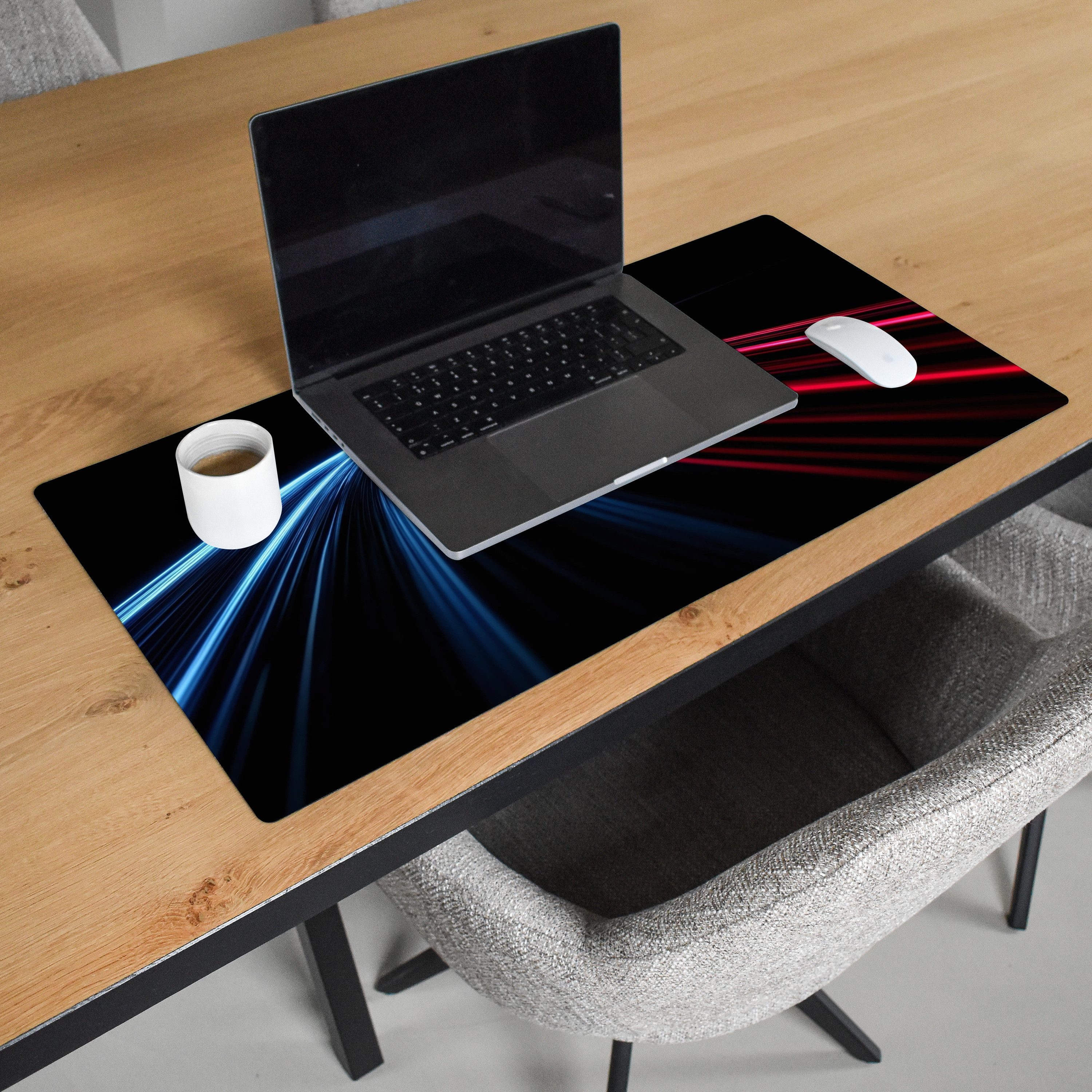 MuchoWow Gaming Mauspad 3-2 (1-St), Gaming Mauspad XXL, Schreibtischunterlage, Desk Mat Groß, 80x40 cm
