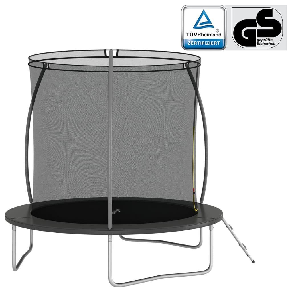 cm Trampolin-Set vidaXL 100 Rund Steckdose 244×55 kg