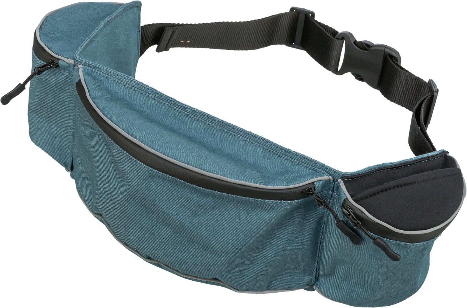 TRIXIE Leckerlibeutel Hüfttasche Baggy Belt - blau - Gurt: 62–125 cm