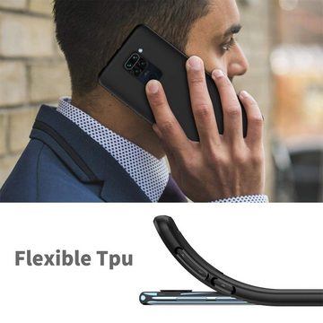 CoolGadget Handyhülle Black Series Handy Hülle für Xiaomi Redmi Note 9 6,53 Zoll, Edle Silikon Schlicht Schutzhülle für Xiaomi Redmi Note 9 Hülle