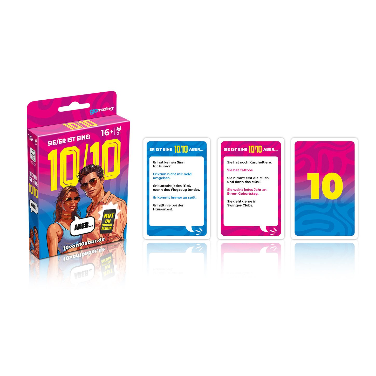 Gomazing Spiel Sie / Er ist eine 10 von 10... aber, Kartenspiel