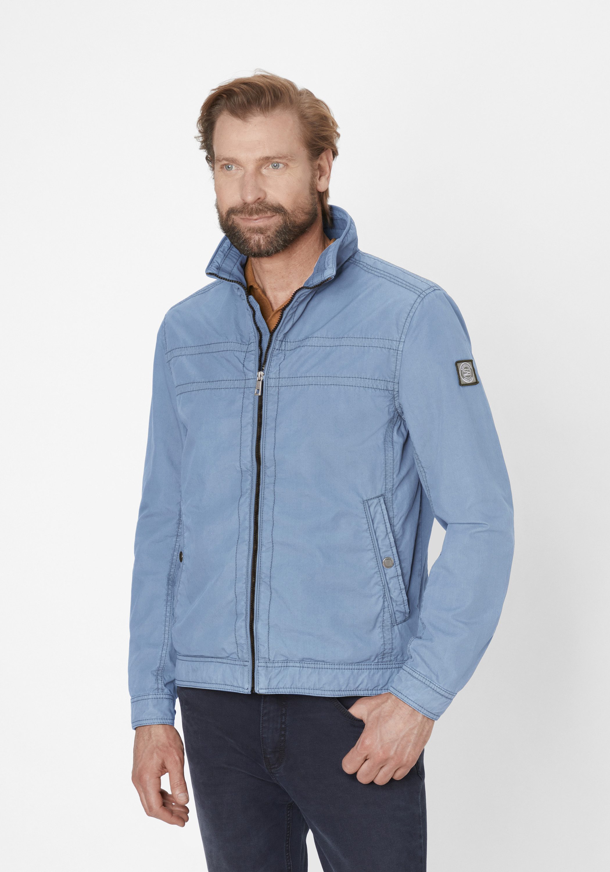 S4 Jackets Blouson MIAMI UP leichte Modern Fit Jacke aus reiner Baumwolle