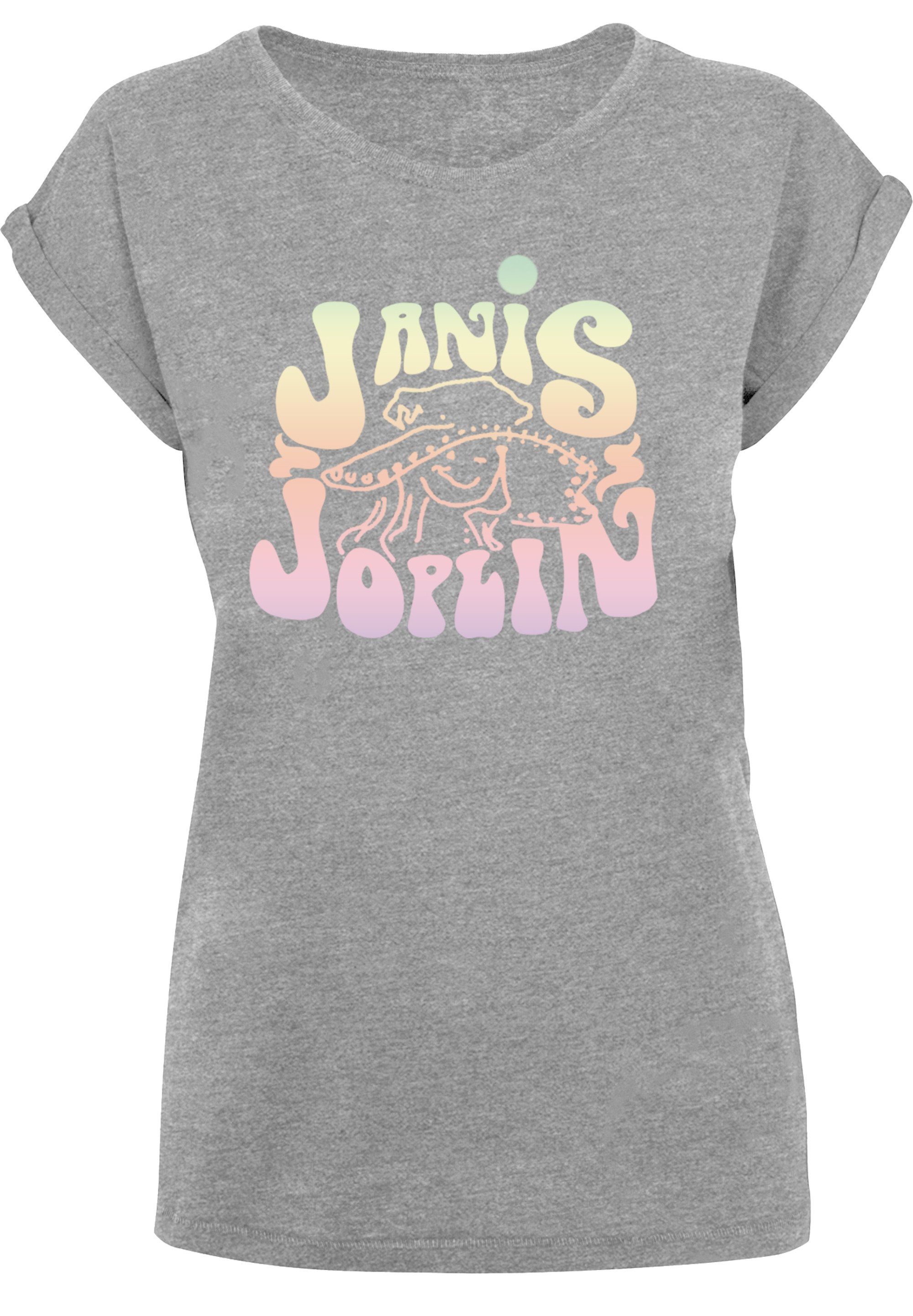 F4NT4STIC T-Shirt Janis Joplin Pastel Logo Print