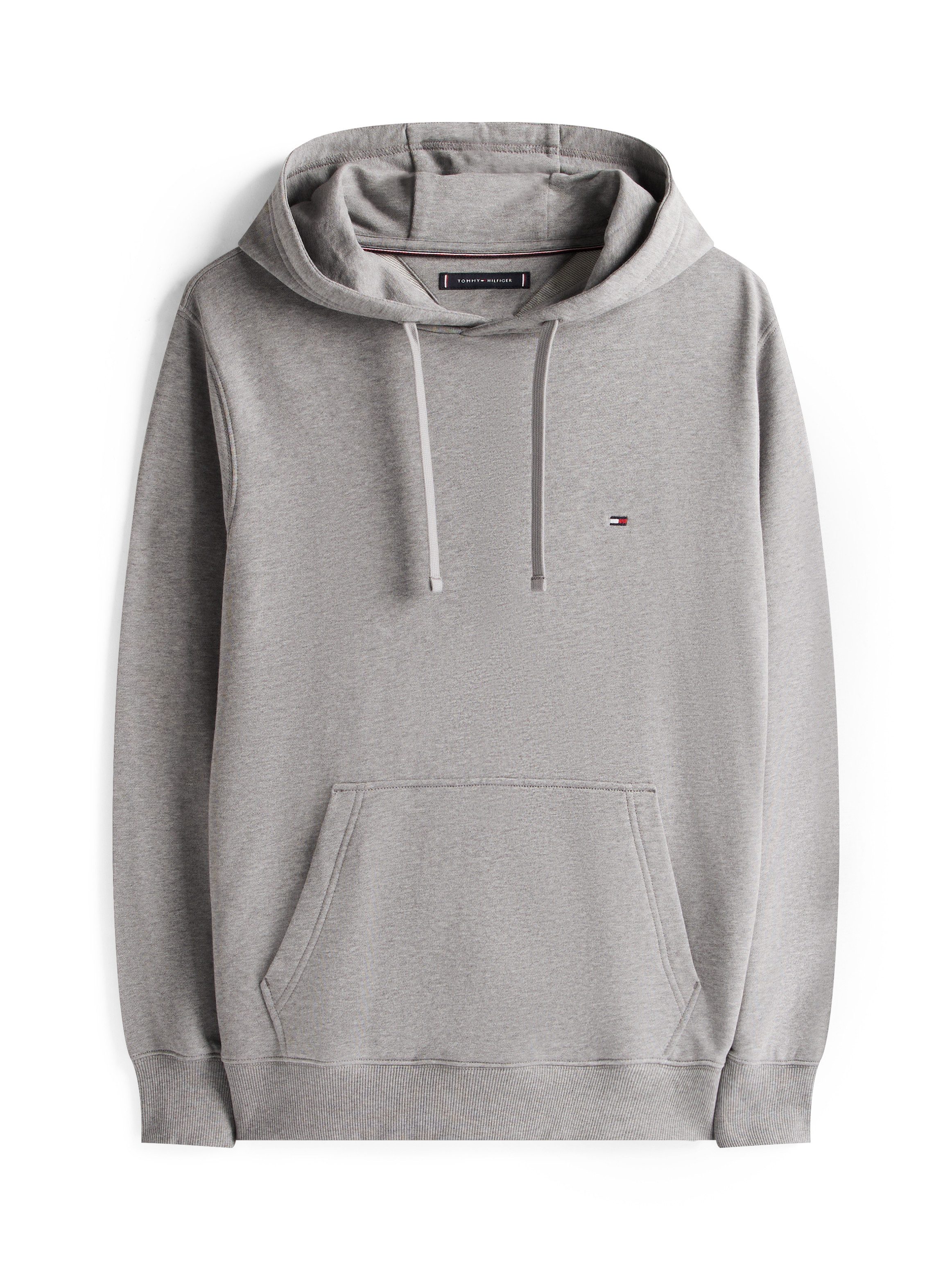 Tommy Hilfiger Hoodie ESSENTIAL TERRY mit Tunnelzug und Flag-Stickerei