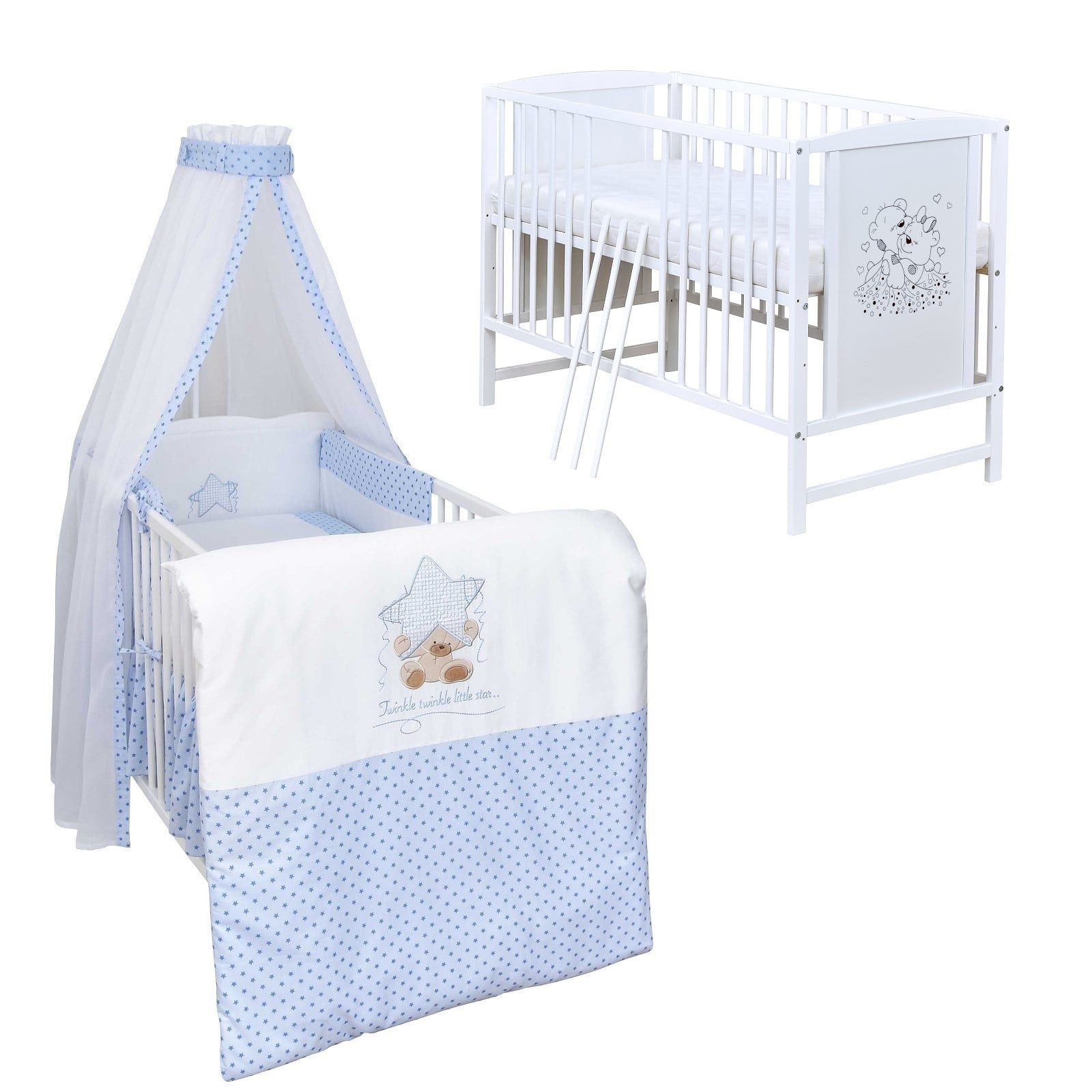 Komplettbett Babybett Mia Komplettset