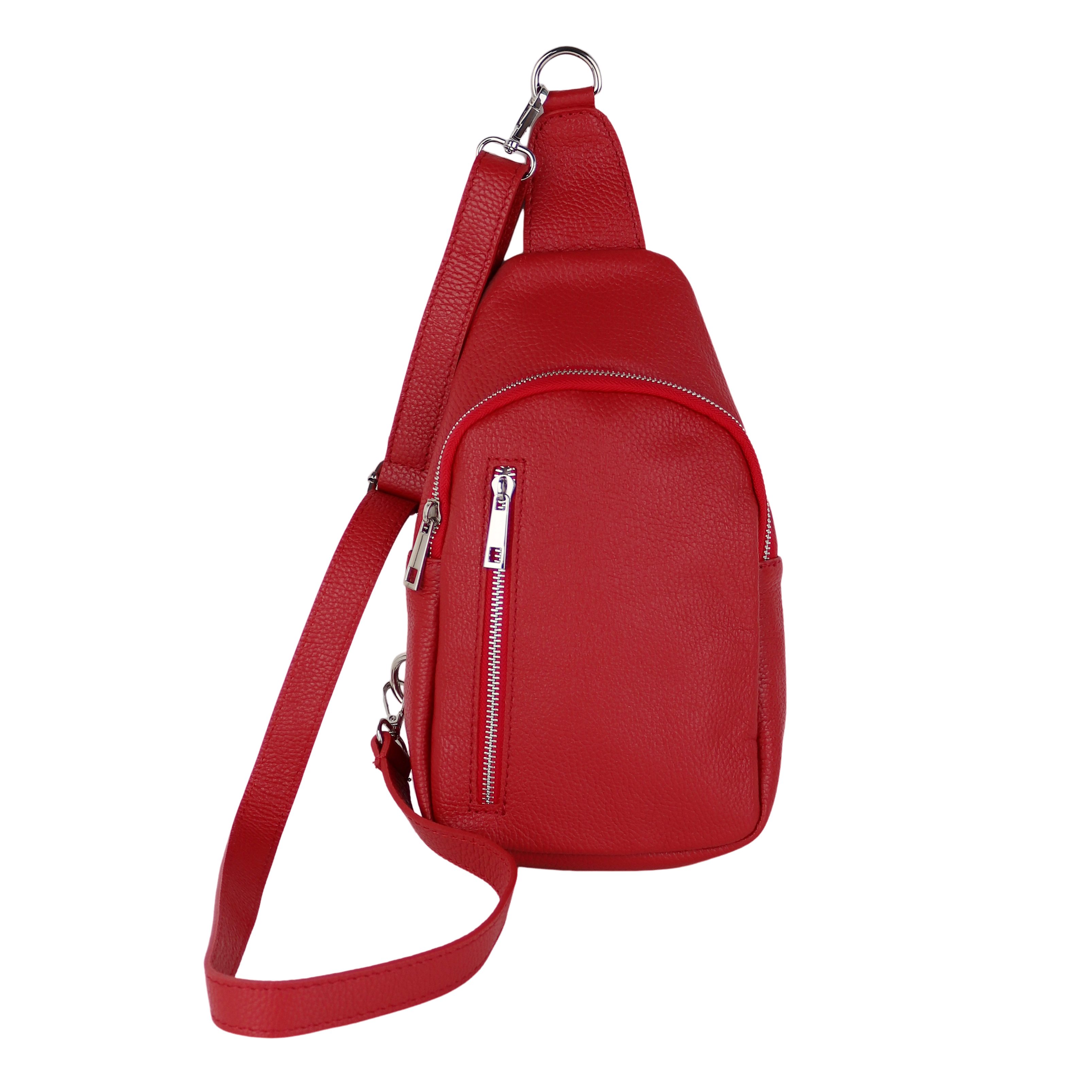 MIRROSI Umhängetasche Sling Bag,Brusttasche, aus Echtleder, günstig online kaufen