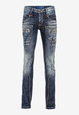 Cipo & Baxx Bequeme Jeans mit Kontrastnähten