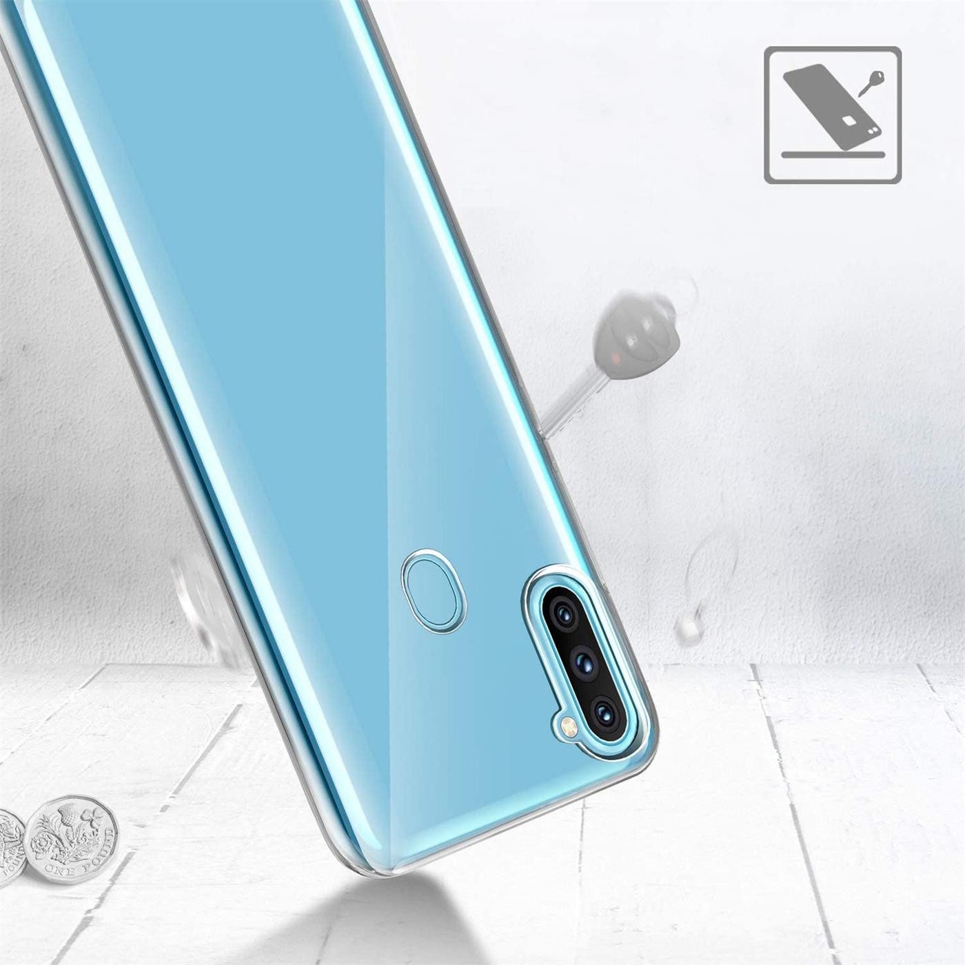 CoolGadget Handyhülle Transparent Ultra Slim Case für Samsung Galaxy M11 6,4 Zoll, Silikon Hülle Dünne Schutzhülle für Samsung M11 Hülle