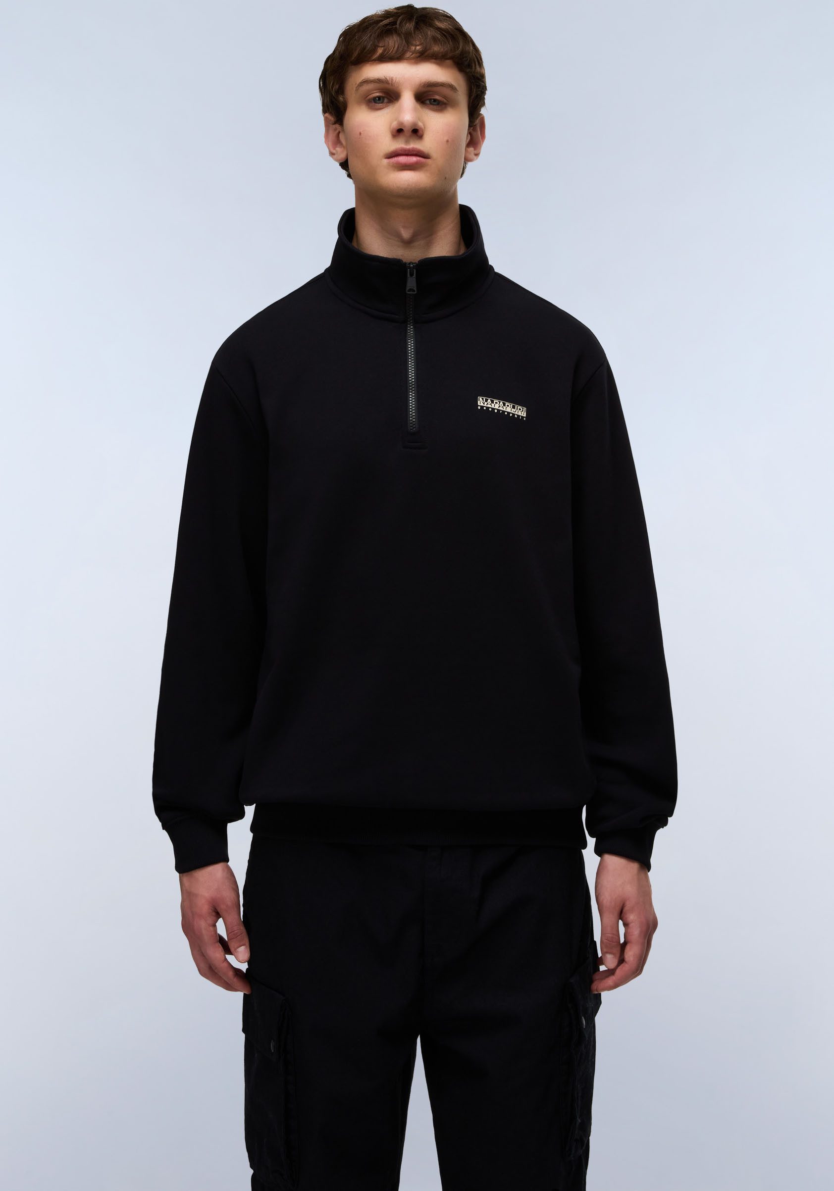 Napapijri Sweatshirt SMALL BOX Stehkragen mit Reißverschluss günstig online kaufen