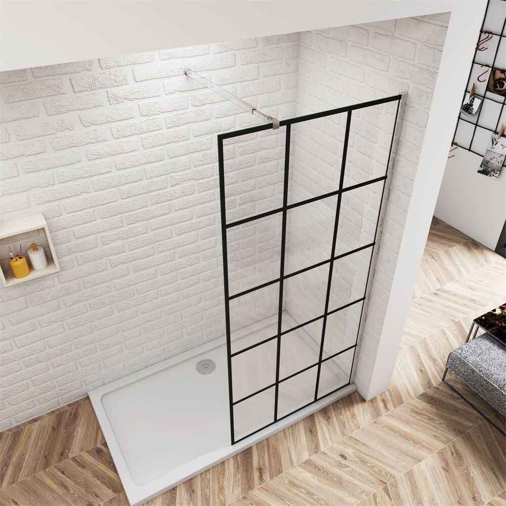 Thumbnail - duschspa Duschwand 80/90/100/120/140cm ESG Duschwand Walk in Dusche Duschtrennwand, Einscheibensicherheitsglas, Sicherhe...