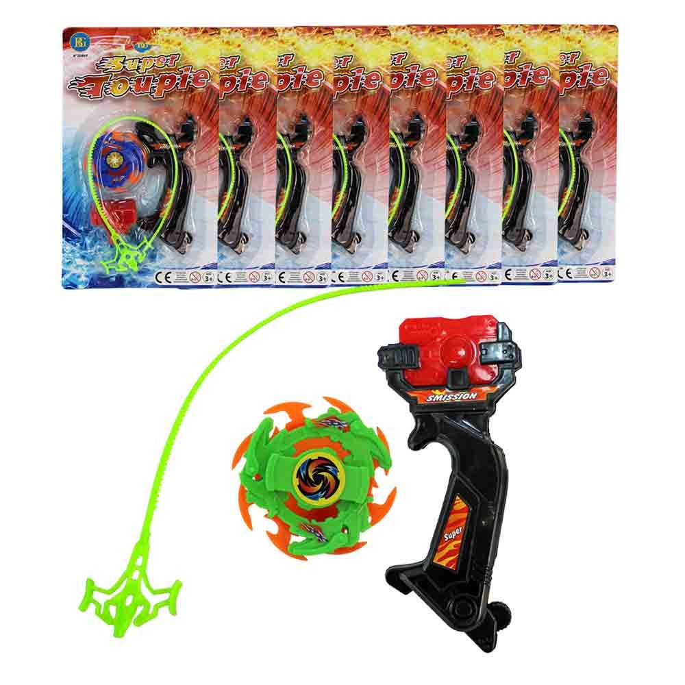 B&G INTERNATIONAL Spielfigur Kampfkreisel Spiel Set mit Griff, (8-tlg)