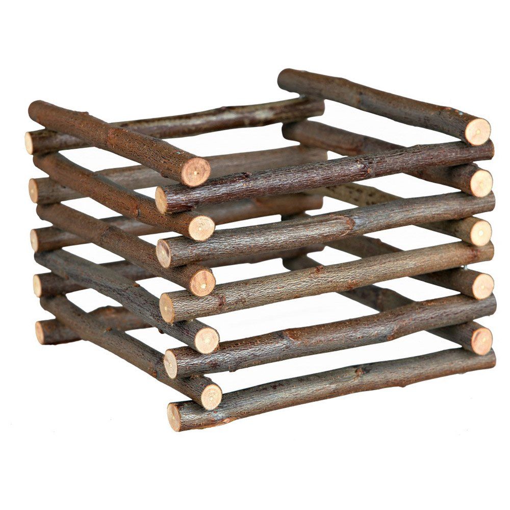 Futterspender Natural Living Standheuraufe, Naturholz