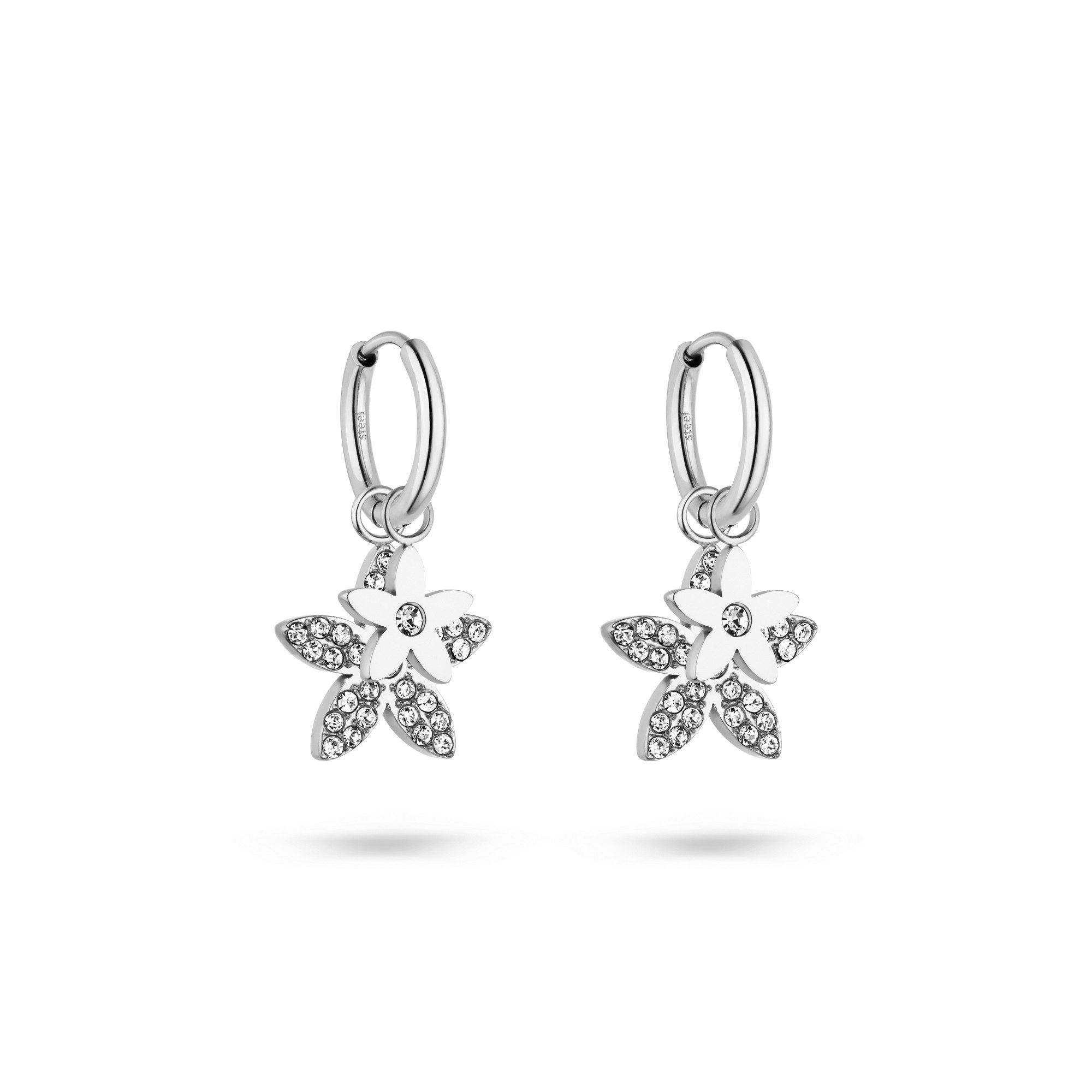 Tamaris Paar Ohrstecker The new Glitter Flower Edelstahl