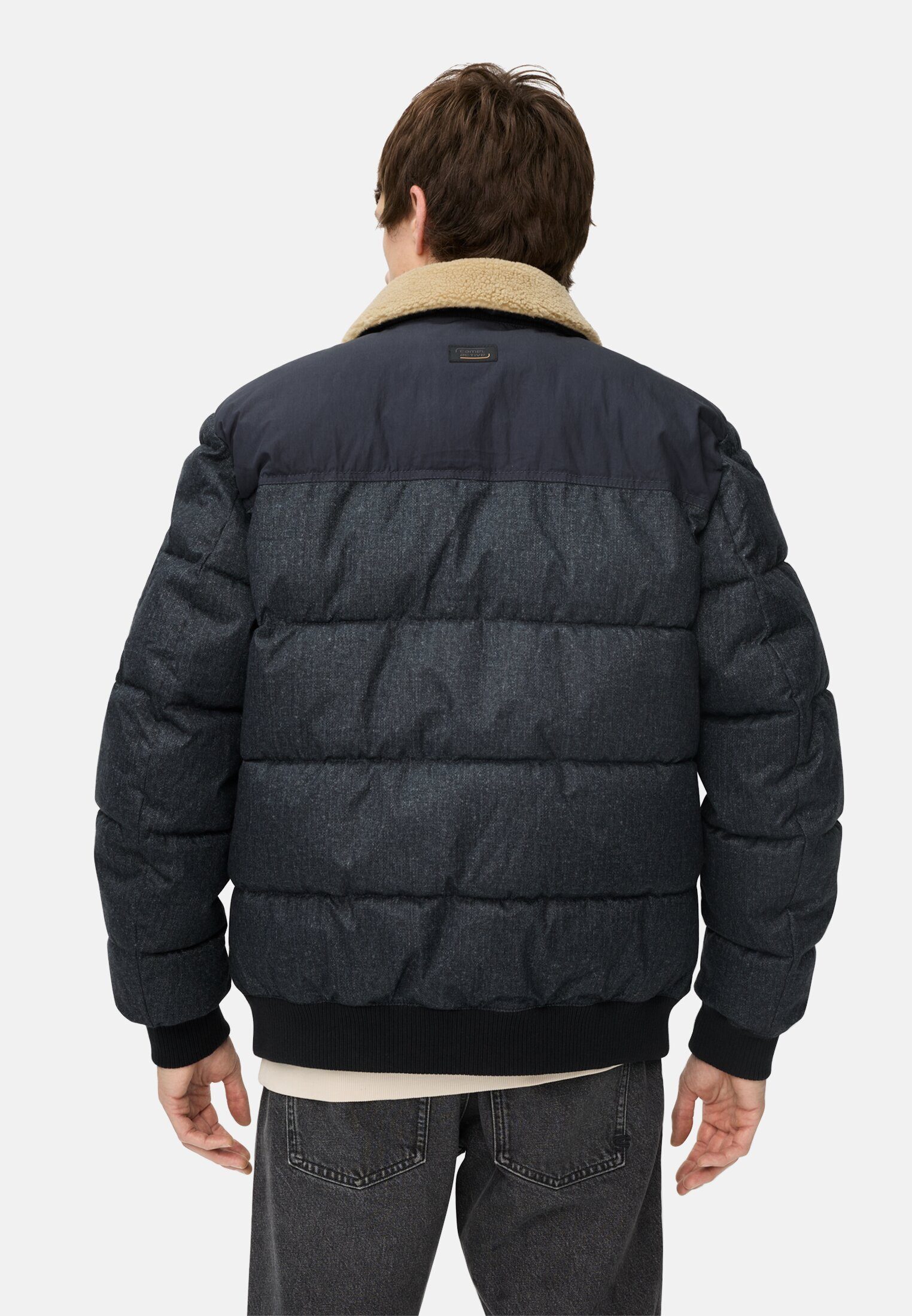 camel active Winterjacke mit abnehmbarem Kragen Langarm Stehkragen günstig online kaufen