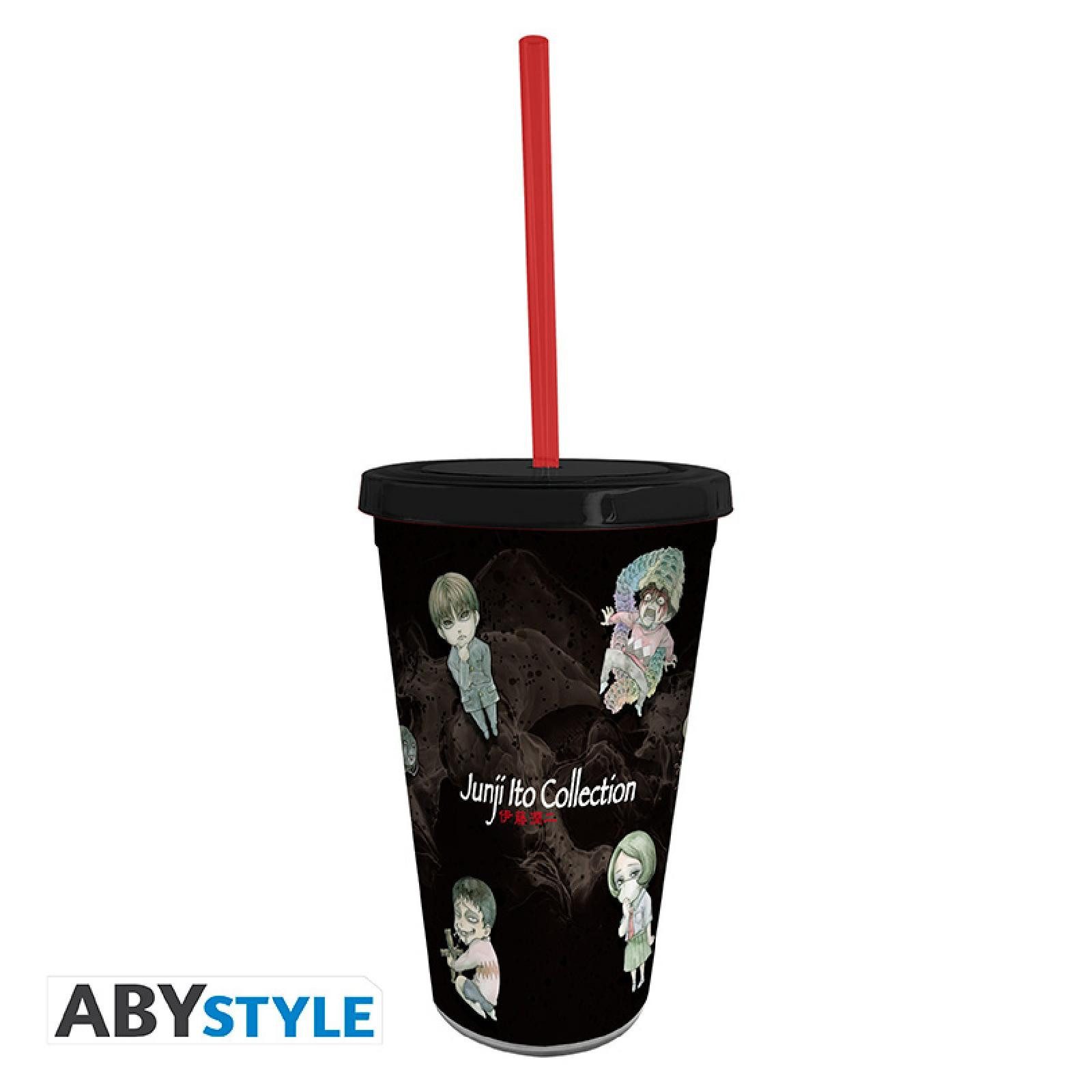 ABYstyle Tasse JUNJI ITO - Tumbler with straw - 470ml - Chibi Art
