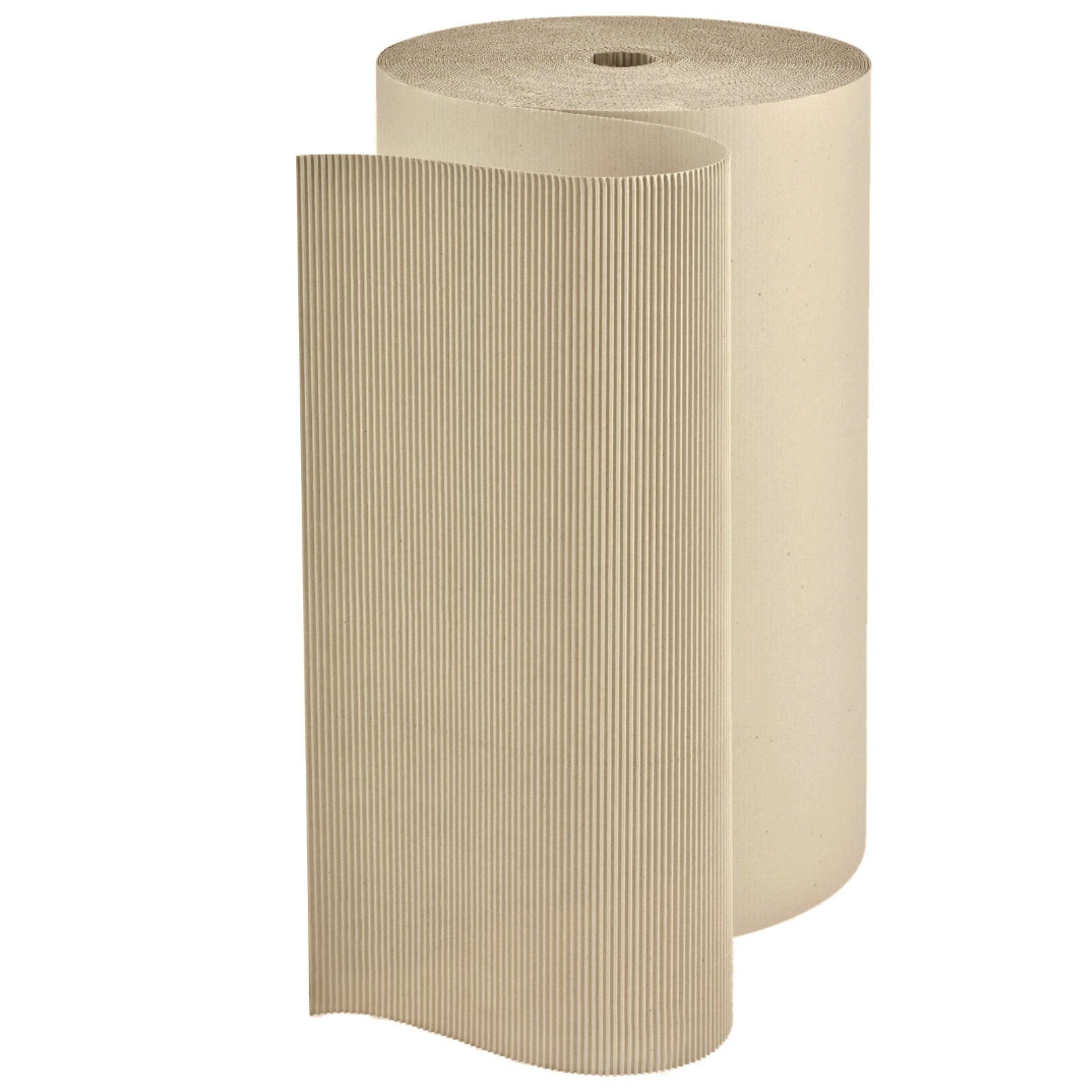 KK Verpackungen Seidenpapier, Rollen-Wellenpappe Polstermaterial Wellpappe Breite 1m Grau