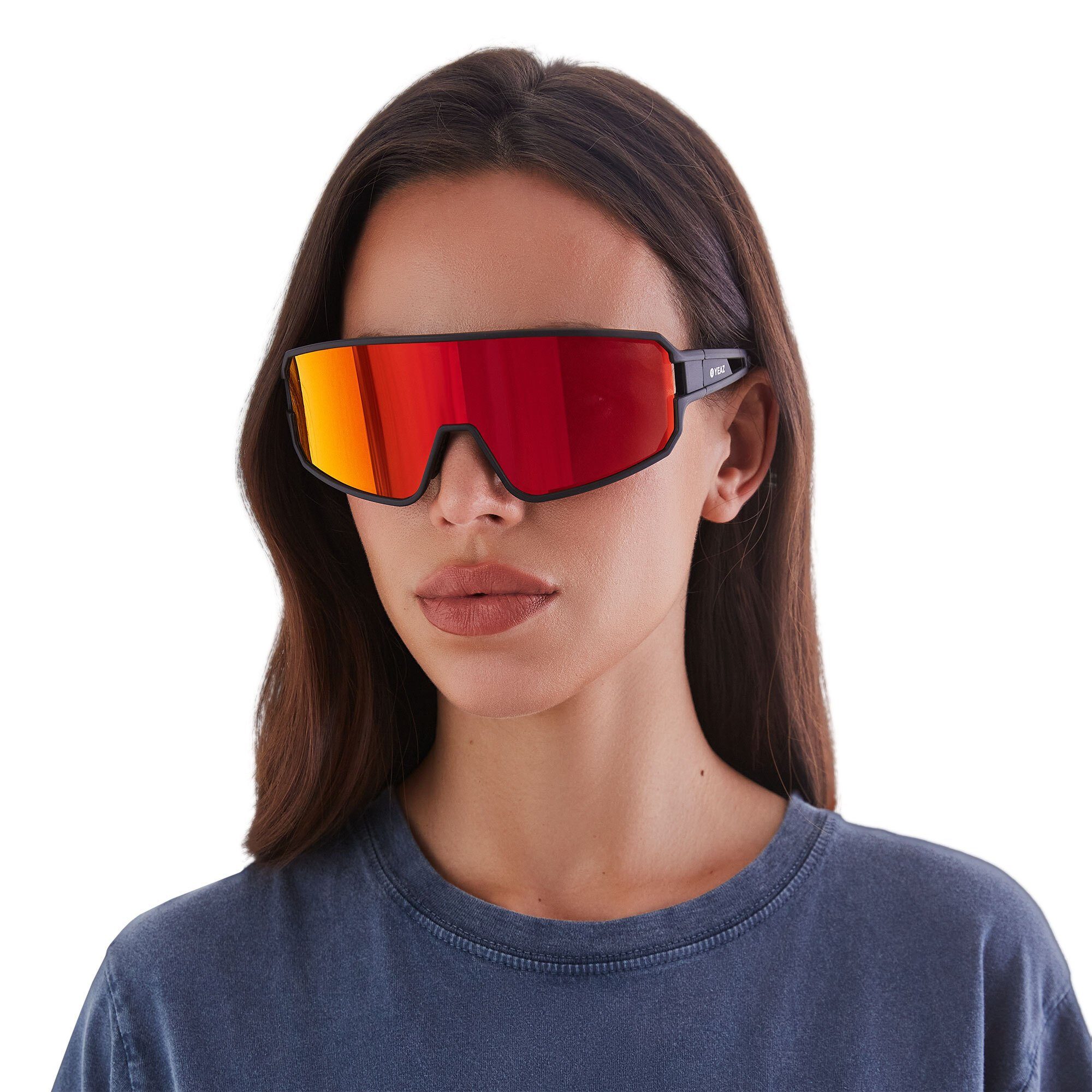 SUNWAVE optimierter Schutz bei Sicht black/red, YEAZ Guter Sportbrille sport-sonnenbrille