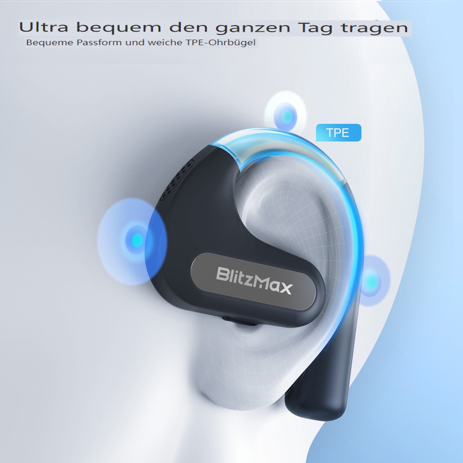 Insma wireless In-Ear-Kopfhörer (Kabelloser Bluetooth-Kopfhörer Geräuschunterdrückung)