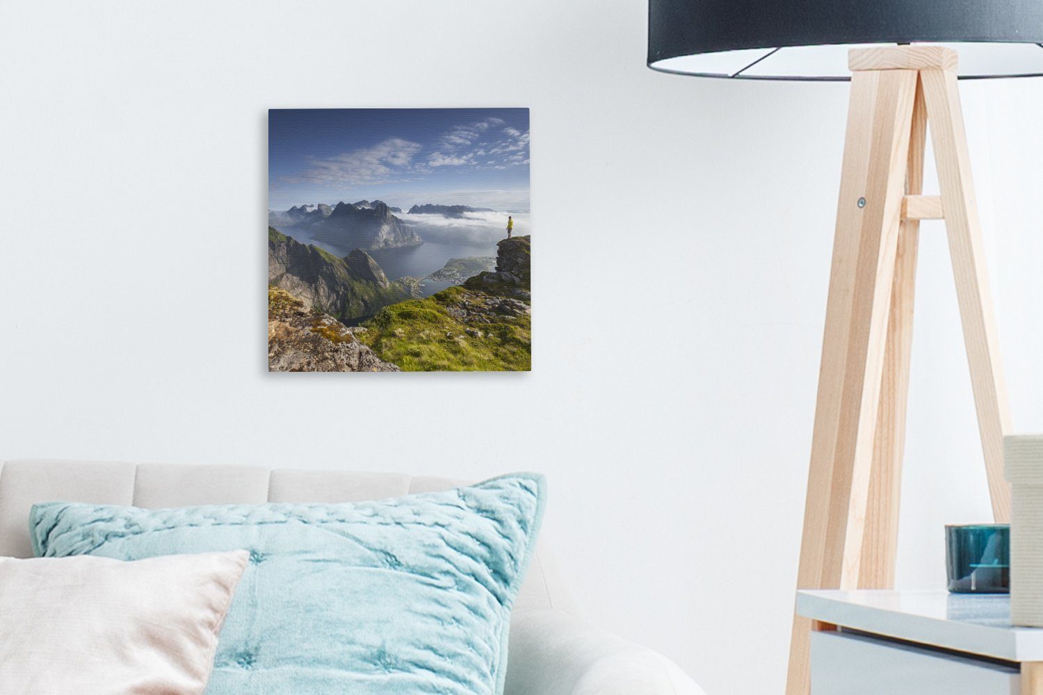 Bilder Sonnenaufgang Norwegen, Schlafzimmer Wohnzimmer St), für Leinwand in (1 OneMillionCanvasses® Leinwandbild