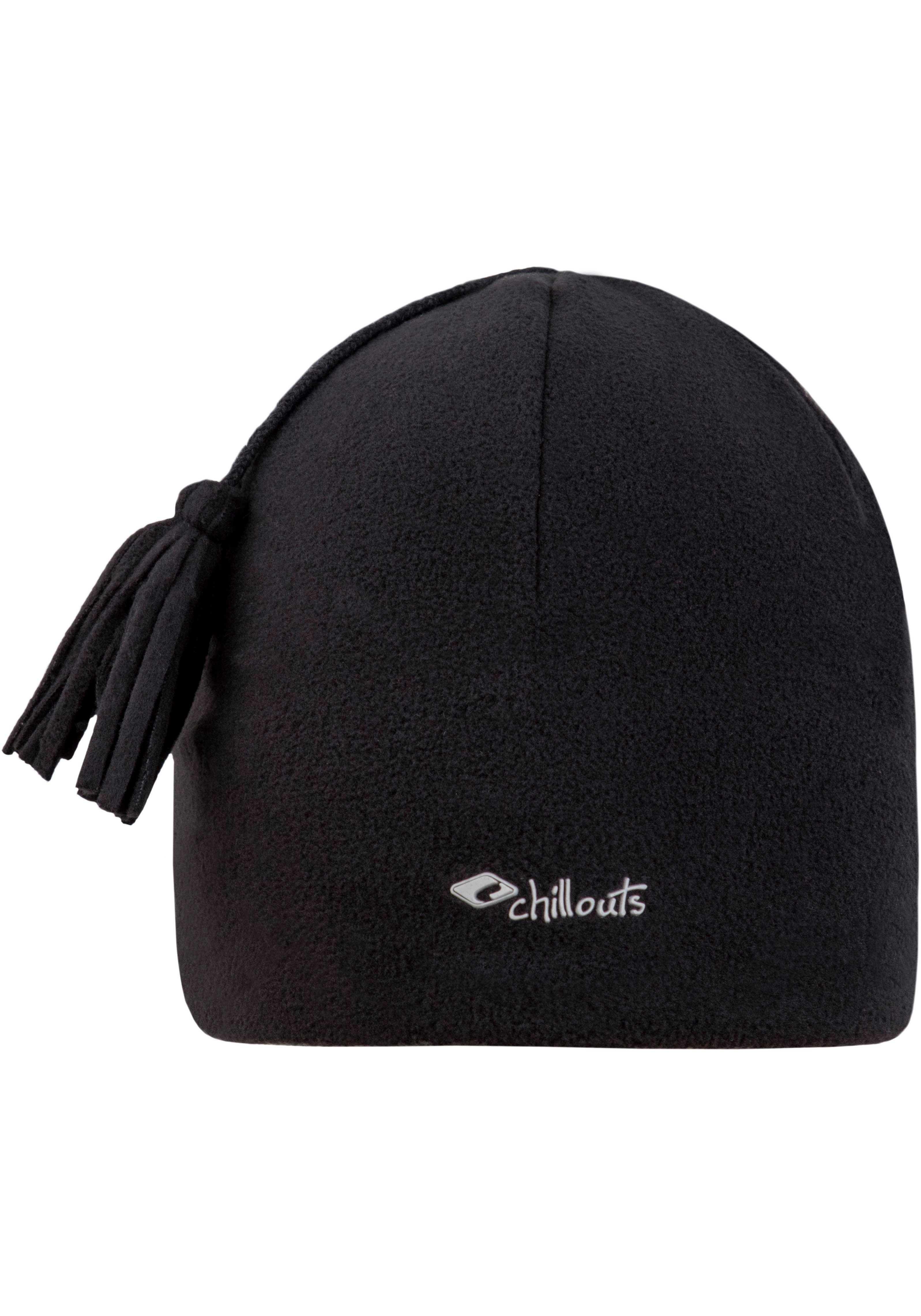 chillouts Fleecemütze Freeze Fleece black Hat Pom