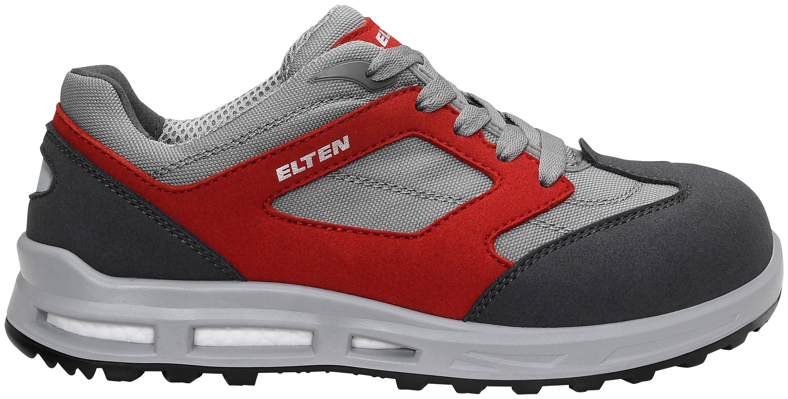 Sicherheitsschuh TRAVIS S2 Elten Low grey-red ESD S2