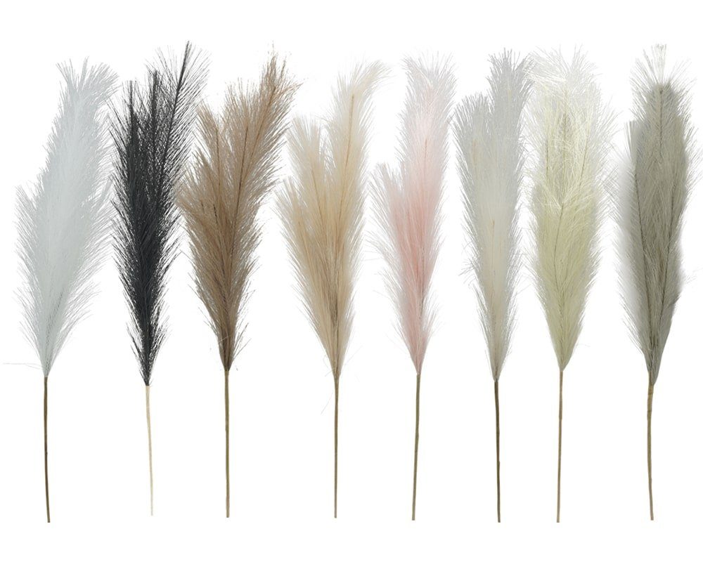 Kunstblume Feder Kunstzweig Kunstfeder Federstrauß 80 cm weiß Feder, matche günstig online kaufen