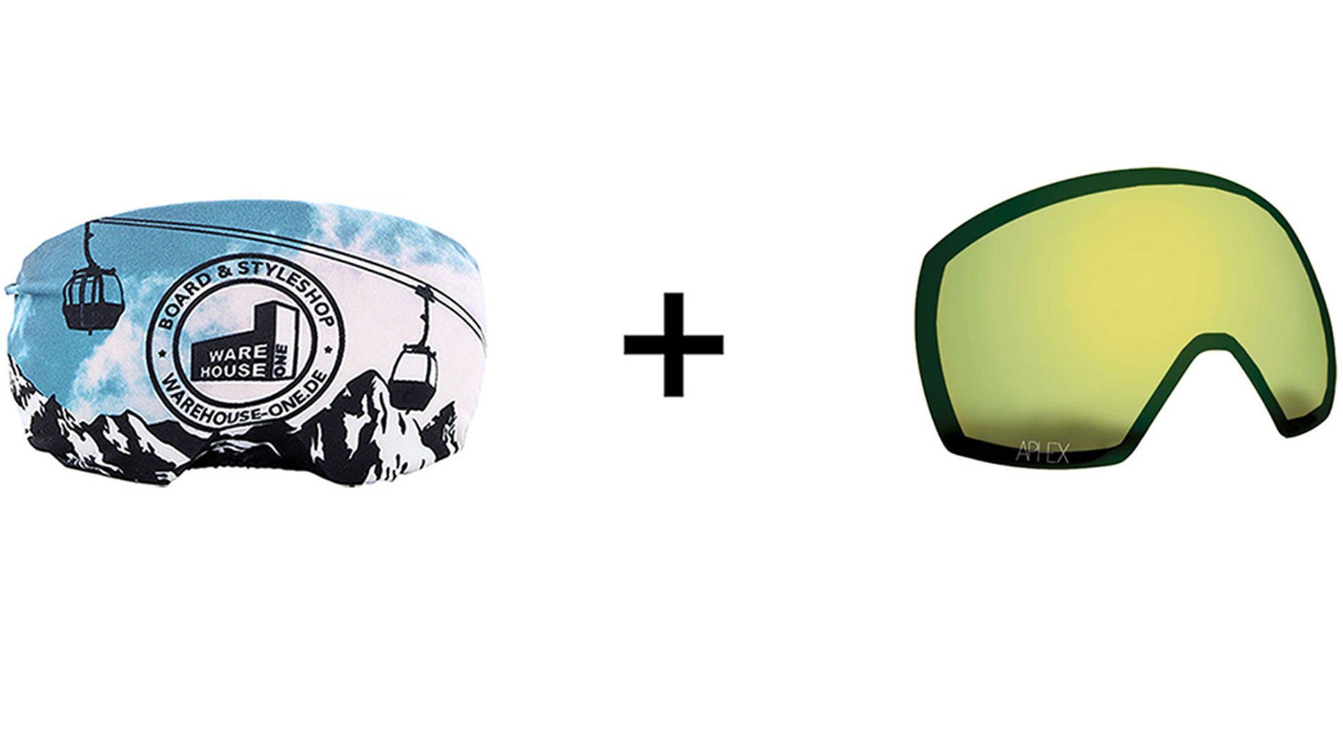 Aphex Snowboardbrille APHEX STYX THE ONE EDITION Magnet Schneebrille black strap +Glas