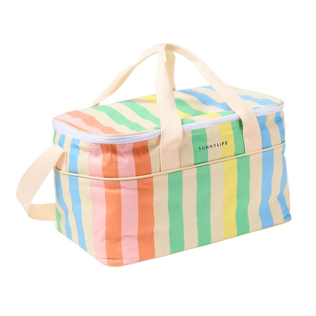 suebidou Kühltasche trendige Isoliertasche Lunchbag Coolerbag gestreift, nachhaltig, kreativ