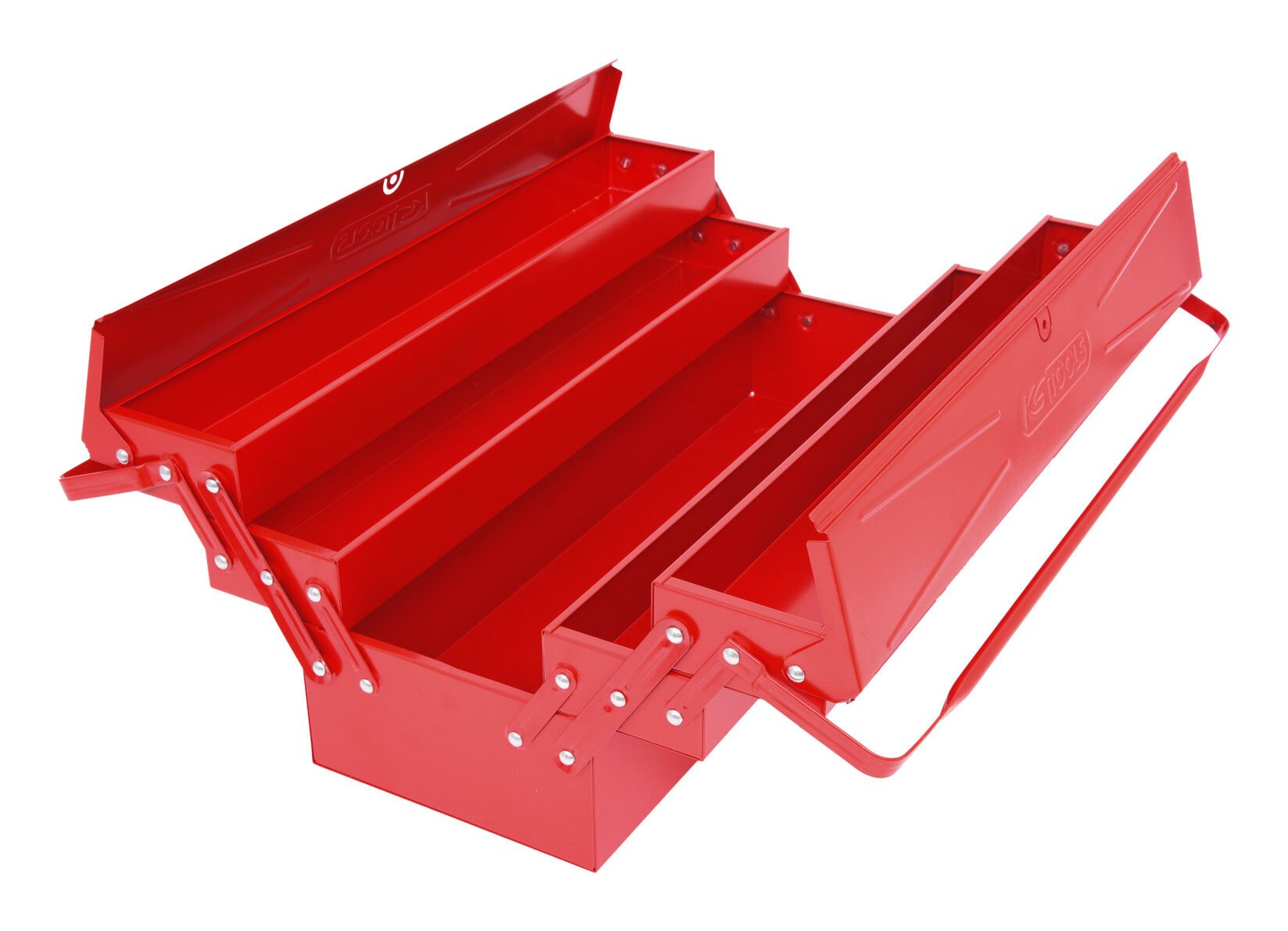 KS Tools Werkzeugbox, Werkzeugkiste Metall, 5 Fächer, 550 mm