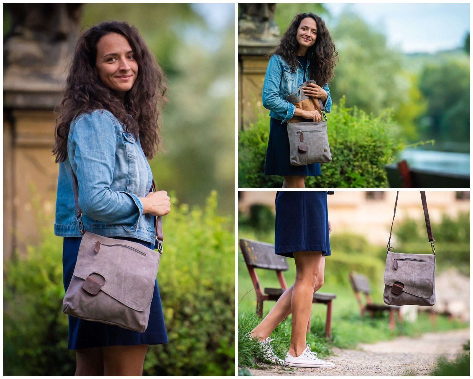 LECONI Umhängetasche Handtasche Ledertasche Damen Schultertasche günstig online kaufen