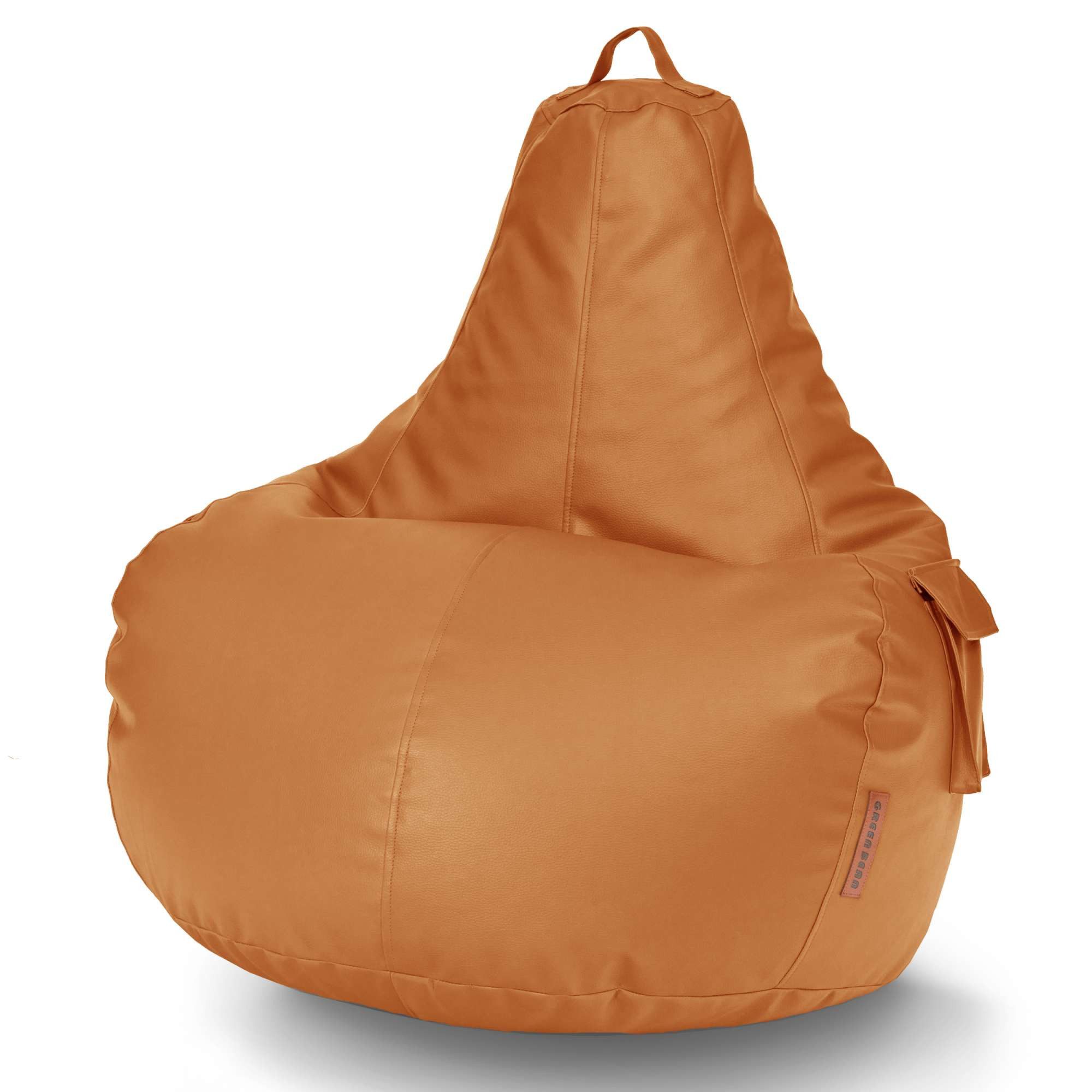 Green Bean Sitzsack Gaming-Sitzsack Kunstleder Cozy (Indoor und Outdoor, abwaschbarer Bezug), Bean Bag Sitzkissen Sitzpuff Sitzsessel Bodenkissen Lounge